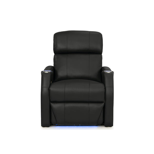 Sienna Italian Leather Spacesaver Home Theater Seating Single Recliner