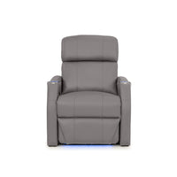 Sienna Italian Leather Spacesaver Home Theater Seating Single Recliner