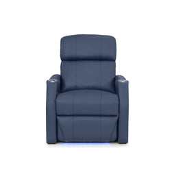 Sienna Italian Leather Spacesaver Home Theater Seating Single Recliner