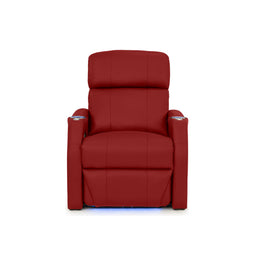 Sienna Italian Leather Spacesaver Home Theater Seating Single Recliner