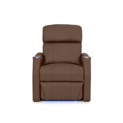 Sienna Italian Leather Spacesaver Home Theater Seating Single Recliner