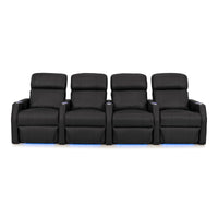 Sienna Leather Gel Spacesaver Home Theater Seating