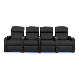 Sienna Leather Gel Spacesaver Home Theater Seating