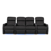 Sienna Leather Gel Spacesaver Home Theater Seating