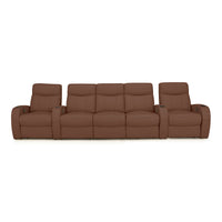 Rialto Italian Leather Home Theater Seating
