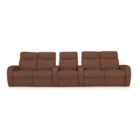 Rialto Italian Leather Home Theater Seating