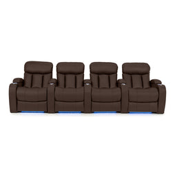 Grenada Italian Leather Home Theater Seating