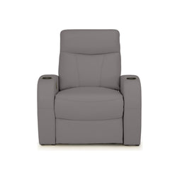 Rialto Italian Leather Home Theater Seating Single Recliner