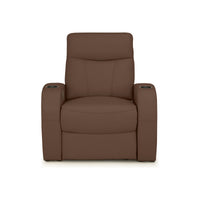 Rialto Italian Leather Home Theater Seating Single Recliner