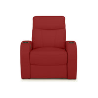 Rialto Italian Leather Home Theater Seating Single Recliner