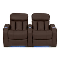 Grenada Italian Leather Home Theater Seating