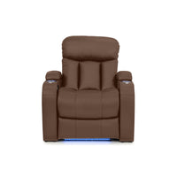 Grenada Italian Leather Home Theater Seating Single Recliner