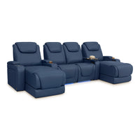 Equinox Chaise CoolZeroᵀᴹ Italian Leather Home Theater Seating