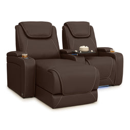 Equinox Chaise CoolZeroᵀᴹ Italian Leather Home Theater Seating