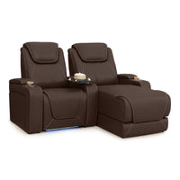 Equinox Chaise CoolZeroᵀᴹ Italian Leather Home Theater Seating
