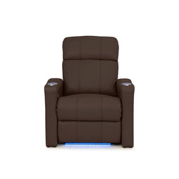 Napa Italian Leather Spacesaver Home Theater Seating Single Recliner
