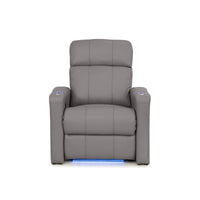 Napa Italian Leather Spacesaver Home Theater Seating Single Recliner