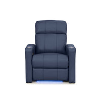 Napa Italian Leather Spacesaver Home Theater Seating Single Recliner