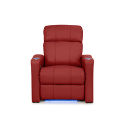 Napa Italian Leather Spacesaver Home Theater Seating Single Recliner