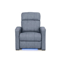 Napa Italian Leather Spacesaver Home Theater Seating Single Recliner