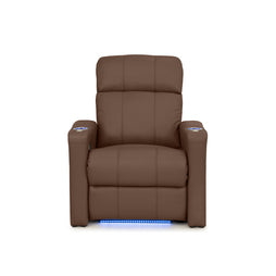 Napa Italian Leather Spacesaver Home Theater Seating Single Recliner