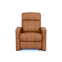 Napa Italian Leather Spacesaver Home Theater Seating Single Recliner