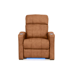 Napa Italian Leather Spacesaver Home Theater Seating Single Recliner