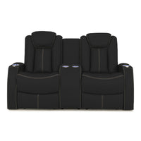 Seatcraft Republic Loveseat Italian Leather, Powered Headrest, Power Recline