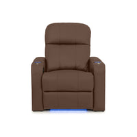 Venetian Italian Leather Home Theater Seating Single Recliner