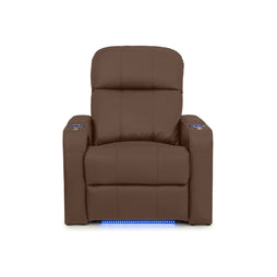 Venetian Italian Leather Home Theater Seating Single Recliner
