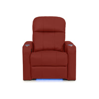 Venetian Italian Leather Home Theater Seating Single Recliner
