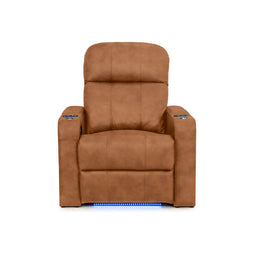 Venetian Italian Leather Home Theater Seating Single Recliner