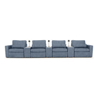 Diamante Modular Home Theater Sofa Console Table