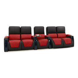 Apex CoolZeroᵀᴹ Italian Leather Two-Tone Home Theater Seating