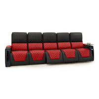 Apex CoolZeroᵀᴹ Italian Leather Two-Tone Home Theater Seating