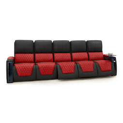 Apex CoolZeroᵀᴹ Italian Leather Two-Tone Home Theater Seating