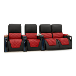 Apex CoolZeroᵀᴹ Italian Leather Two-Tone Home Theater Seating
