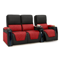 Apex CoolZeroᵀᴹ Italian Leather Two-Tone Home Theater Seating