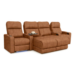 Monterey Chaise CoolZeroᵀᴹ Italian Leather Home Theater Seating