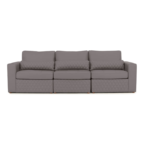 Diamante Gray Modular Chaise Sofa