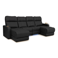 Monterey Chaise CoolZeroᵀᴹ Italian Leather Home Theater Seating