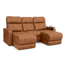 Monterey Chaise CoolZeroᵀᴹ Italian Leather Home Theater Seating