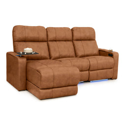 Monterey Chaise CoolZeroᵀᴹ Italian Leather Home Theater Seating