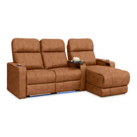 Monterey Chaise CoolZeroᵀᴹ Italian Leather Home Theater Seating