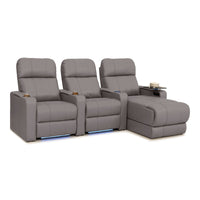 Monterey Chaise CoolZeroᵀᴹ Italian Leather Home Theater Seating