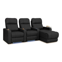 Monterey Chaise CoolZeroᵀᴹ Italian Leather Home Theater Seating
