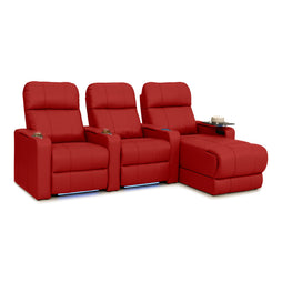 Monterey Chaise CoolZeroᵀᴹ Italian Leather Home Theater Seating