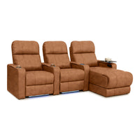Monterey Chaise CoolZeroᵀᴹ Italian Leather Home Theater Seating