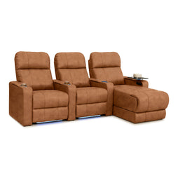 Monterey Chaise CoolZeroᵀᴹ Italian Leather Home Theater Seating