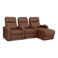 Monterey Chaise CoolZeroᵀᴹ Italian Leather Home Theater Seating
